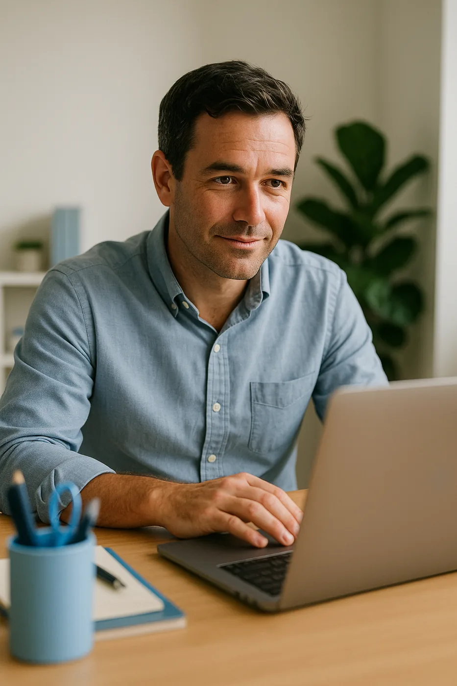 A GP on a video case conference