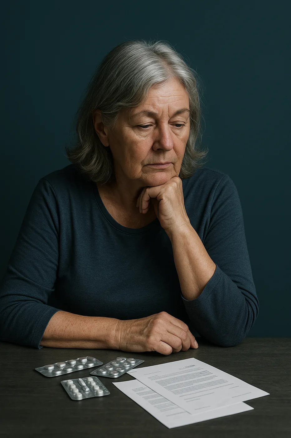 An older patient managing her own care
