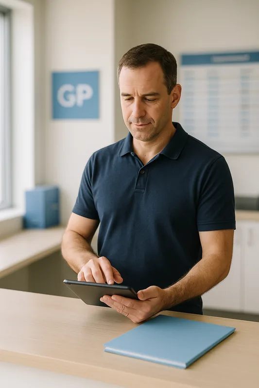 Browsing a clinician directory