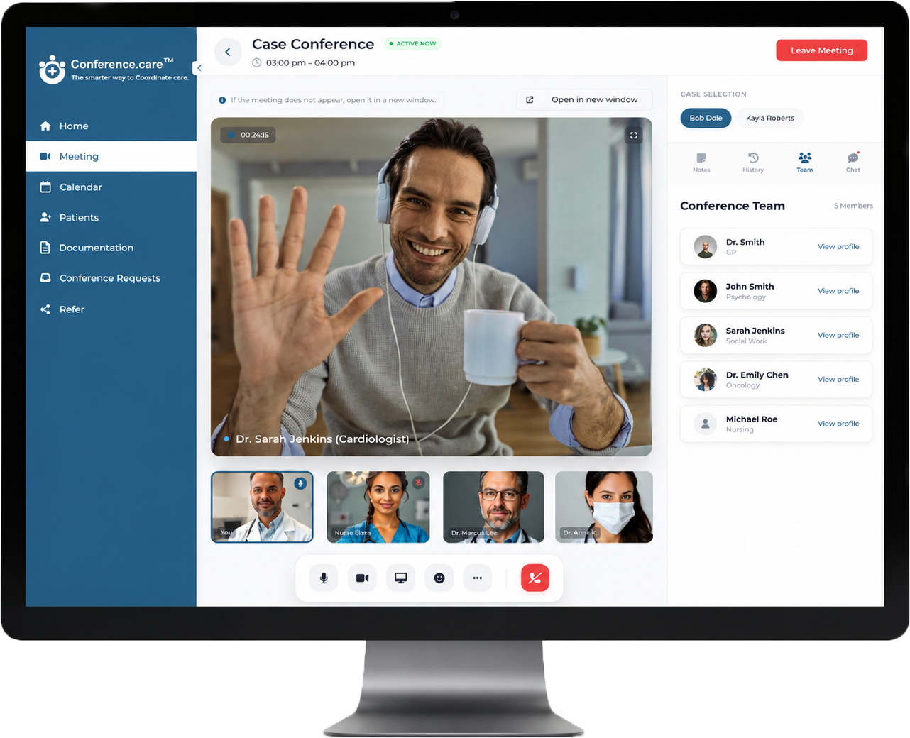 The Conference.care case-conferencing platform